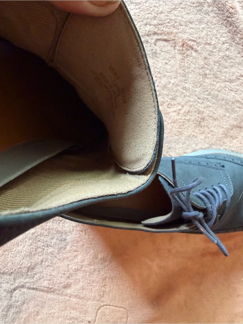 Cole Haan Men's Black Wingtip Derby Oxfords